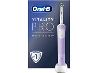 Oral-B | D103 Vitality Pro | Electric Toothbrush | Rechargeable | For adults | ml | Number of heads | Lilac Mist | Number of brush heads included 1 |