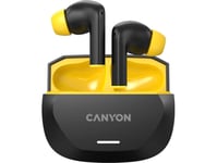 Canyon Headset Hexagon 7 Tws Anc+Enc Wireless Charge Black Yellow