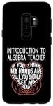 Galaxy S9+ I Train Introduction To Algebra Super Heroes - Teacher Graph Case
