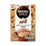 Nescafe Gold AERO Golden Honeycomb Mocha Coffee 7 Sachets Bubbly Aero Pack of 2