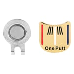 DAUERHAFT Durable Sturdy and Durable Anti-rust Ball Marker for Golfers,A Nice Hat Decoration(Gold color bars)