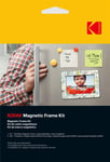 Kit de cadre magnétique photo Kodak + Pack de 5 feuilles pour imprimante jet d'encre