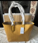 Michael Kors Jodie Coral Butter Yellow Tote Bag