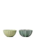 Dottir - Samsurium Mini Bowls Wasabi & Spruce, set of 2 pcs.