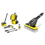 Bundle of Kärcher K 4 Classic Home Pressure Washer + Kärcher WB 7 Plus 3-in-1 Corded Electric Wash Brush, 3 Functions: Foam Jet, High-Pressure Flat Spray Nozzle, Soft Brush