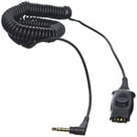 PLANTRONICS MO300-IPHONE, 10 FT coiled cable, 3.5 mm to QD