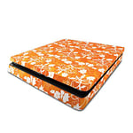 Playstation 4 Slim PS4 Slim Skin Orange Floral Console Skin/Cover/Wrap for Playstation 4 Slim