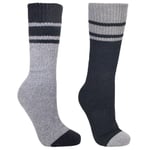 Trespass Mens Hitched Two Tone Anti Blister Hiking Boot Socks (2 Pairs) - 7-11 UK