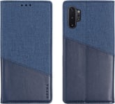 Coque Pour Samsung Galaxy Note 10 Plus, Etui Samsung Note 10 Plus, Housse Portefeuille Etui Protection En Cuir Pu Flip Case Magnétique Avec Fentes Pour Cartes Pour Samsung Note 10 Plus Bleu