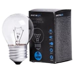 Skakstark glödlampa klot Ø45 350lm E27 40W