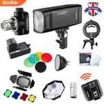 UK Godox 2.4G TTL HSS 1/8000s AD200pro Flash+BD-07+AD-S2+AD-S7+AD-S17+x1 Trigger