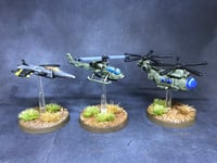 Bot War: Democracy - Hatchet Heavy Chopper, Firefly Chopper and Conqueror Jet (resin)