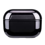 Apple AirPods Pro (2. Gen) Hårt Plast Fodral med Metallisk Yta - Svart