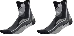 adidas, Performance Designed For Sport Graphic Socks, Chaussettes, Noir/Blanc/Gris Deux, L, Unisexe-Adulte (Lot de 2)