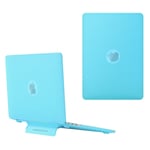 MacBook Air 15 M2/M3 (2023-2024) Plast Skal med Stativfunktion - Frostad Ljusblå