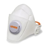 Respirator med ventil UVEX Silv-Air Premium 5210; FFP2; hvit