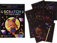 Leantoys Scratchboard Målarbok För Barn Magisk Häxa