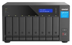 QNAP TVS-h874-i5-32G NAS Tower, 8 disk bays, Intel Core i5-12400 6-core 12-thread processor , up to 4.4GHz