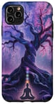 Chakra Méditation Arbre Nature Univers Éléments Coque pour iPhone 11 Pro Max