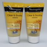 Neutrogena Clear and Soothe Oil-Free Gel Moisturiser, 2 x 75 ml (PACK OF 2) C12
