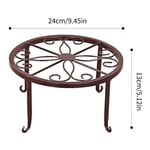 Support De Pot De Fleur Rond En Fer Forgé,Support De Jardinière En Métal,Antirouille,Rapduty T1 - Type A