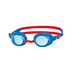 Zoggs Kids' Ripper Junior Swimming Goggles Anti-fog And UV Protection, Blue, Red, Tint, 6-14 Years