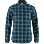 Fjällräven Övik Flannel Shirt Women damskjorta Dark Navy-Indigo Blue-555-534 L - Fri frakt