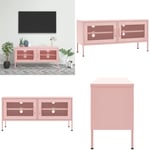 Tv-bänk pink 105x35x50 cm stål - TV-skåp - Hifi -skåp - Home & Living