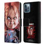 Head Case Designs Officially Licensed Bride of Chucky Doll Key Art Leather Book Wallet Case Cover Compatible With Apple iPhone 12 / iPhone 12 Pro