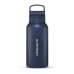 LifeStraw® Go Filter Water Bottle 2.0 Stainless Steel, 1L, Aegean Sea