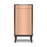 Tower T938022COP Ozone Sensor Bin with Legs, Large 65L, Hands Free Opening, Carbon Filter, Copper