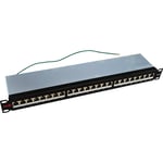 Simply45 Patchpanel Rack 24 Port STP Shielded 10G Loaded