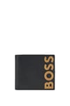 BOSS Mens Big BC 8 cc Leather Wallet in Soft Matte with Micro Grain