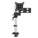 TV mount,PC Monitor Arm Bracket,Desktop Monitor Screen Riser Ergonomic Height Adjustable,Tilt Swivel Multifunctional Stand for 17-27 LCD LED Screens Max 75/100mm up to 8kg,Perforated installation