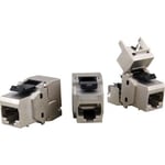 Kontakt Cat.6a skärmad Klass E(A) Den höga kvaliteten på RJ45 keystone-kontakten säkerställer mycket goda kvaliteter för 10 Gigabit Ethernet-applikati