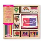 Melissa & Doug Friendship Wooden Stamps for Kids, Colouring Sets for Children Age 4, Stamps for Kids, Craft kits for kids, Kids Printing & Stamping, Kids Art Set, Arts and Crafts for Kids Age 4, 5, 6
