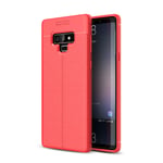 samsung Samsung Note 9 Leather Texture Case Red