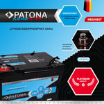 Patona Platinum LiFePO4 Batteri 12V 50Ah 600Wh 50.000mAh 700106415