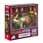 Exploding Kittens Jigsaw Puzzles for Adults -Cats Playing Craps - 500 Piece Jigsaw Puzzles For Family Fun & Game Night