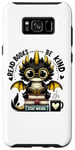 Coque pour Galaxy S8+ Des livres à lire avec un petit dragon drôle, soyez gentil, restez un amateur de livres étrange