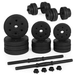 Justerbara hantlar 2x10 kg Träningsset 20 kg