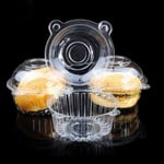 Clear Plastic Single Cupcake Cake Case Muffin Pod Dome Holde