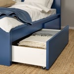 IKEA IKEA MALM sänglåda för hög sängram, blå, 200 cm, sängram, cm, sängstomme 200 cm