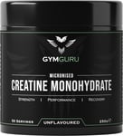 Gym Guru | Creatine Monohydrate Powder Unflavoured | 250G | Micronized Creatine