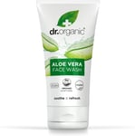 Dr Organic Aloe Vera Face Wash, Soothing, Cleansing, All Skin Types, Natural, Ve