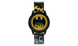 DC Comics Batman Light Up Spinning Dial Watch Is Printed With Bat-Shaped Graphic