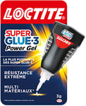 Loctite Super Glue-3 Power Gel Control, Colle instantanée surpuissante avec débit contrôlé, Colle universelle pour la plupart des matériaux, colle gel dans un flacon anti-choc 3 g