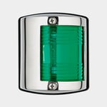 Osculati Styrbordslanterna för sidomontering Osculati, 10 W, 12 V, 112.5°, rostfritt stål, 75 x 64 58 mm, grön, båtar < meter + ljuskälla Halogen (12 V/10 W)