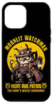 Coque pour iPhone 13 Pro Max Wise Owl Night Moonlit Watchman Animal Mignon Robot Oiseau