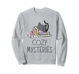 Cozy Mysteries | Cute Cat Cozy Murder Mystery Cat Detective Sweatshirt